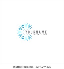 arte vectorial en fondo blanco logotipo de chispa abstracta 