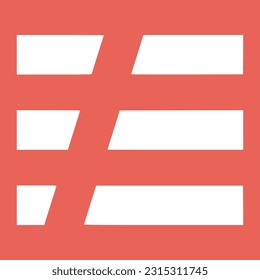 vector art of a window in a slight corner direction with plain form