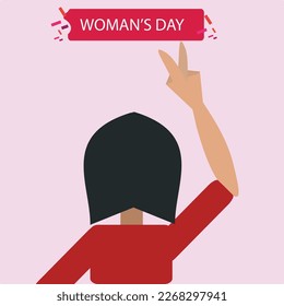 VECTOR ART OF WOMAN'S DAY SPECIAL CHARACTER 