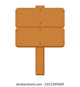 Vector art of wooden signage, icon and graphic design, suitable for web logo and application