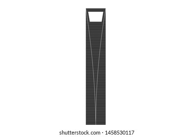 vector art of the world financial center of china.