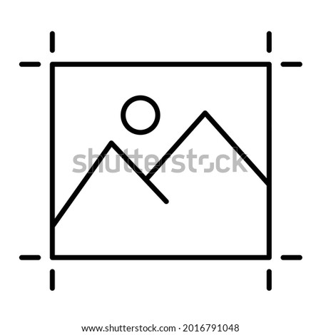 Vector Artboard Outline Icon Design
