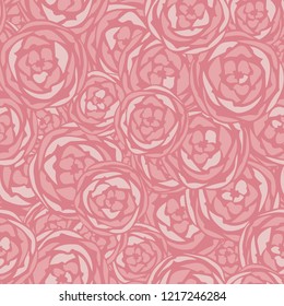 Vector artichoke flower monotone seamless pattern background