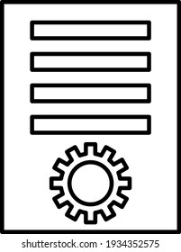 Vector Article Marketing Outline Icon Design
