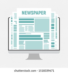 vector article writing design concept, flat style with article news icon. vector Latest news vector illustration