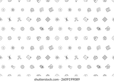 Vector Artificial intelligence pattern. AI seamless background