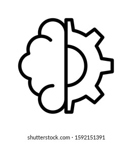 vector, Artificial related line style icon