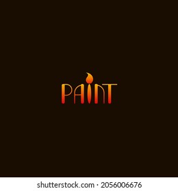 dibujo del logotipo del artista vector