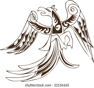 Vector of Artistic Animal Pattern from Ancient European Myth Fresco