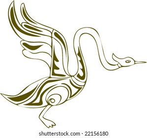 Vector of Artistic Animal Pattern from Ancient European Myth Fresco