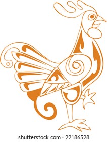 Vector of Artistic Animal Pattern from Ancient European Myth Fresco