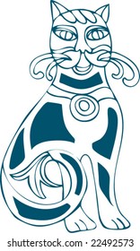 Vector of Artistic Animal Pattern from Ancient European Myth Fresco