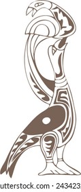Vector of Artistic Animal Pattern from Ancient European Myth Fresco