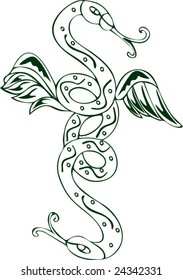 Vector of Artistic Animal Pattern from Ancient European Myth Fresco