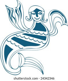 Vector of Artistic Animal Pattern from Ancient European Myth Fresco