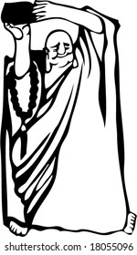 Vector of Artistic Buddist arhat Pattern