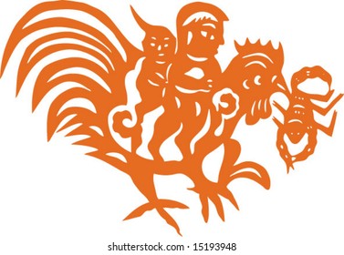 Vector of Artistic Chinese Culture Pattern