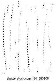 Vector artistic design elements in grunge dust messy dirty style. Texture dynamic overlay. Dot lines with different pressure, textile abstract  pattern for printing. Rubber dry hand made stamps 