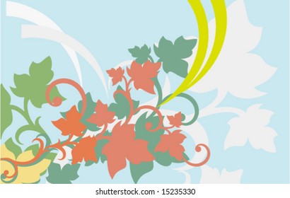 Vector of Artistic floral Pattern-4