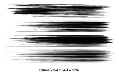 Vector Artistic Grunge Brush Strokes. Manchas de arte para Anuncios y fronteras. Elementos de diseño Grunge.
