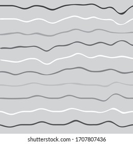 Vector artistic illustration. Abstract gray lines on gray background.