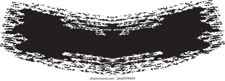 Vector artístico pincel de tinta Brocha Mega Paquete de diferentes Elementos de diseño de tinta ondas círculos triángulos Vector dibujos a mano alzada Salpicaduras de tinta líneas pintadas sucias artísticas