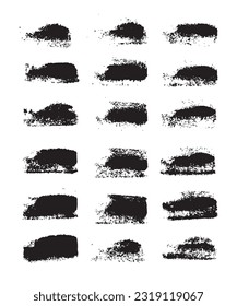 Vector Artistic Strokes. Acrylic Artistic Shapes. Ink Brushes. Artistic Isolated Strokes. Abstract Grunge Paint. Dirty Art Smears. Brush strokes set. Freehand Design. Ink Element.