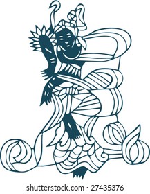 Vector of Artistic Traditional Chinese Pattern