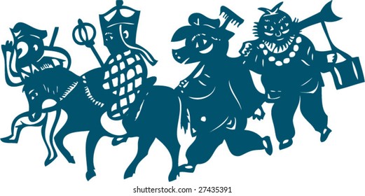 Vector of Artistic Traditional Chinese Pattern