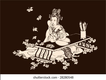 Vector del patrón artístico tradicional chino