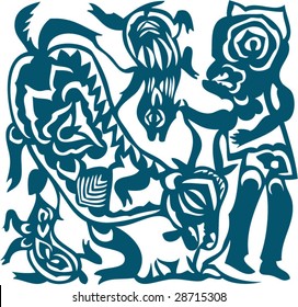 Vector of Artistic Traditional Chinese Pattern