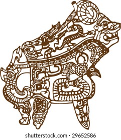 Vector of Artistic Traditional Chinese Pattern