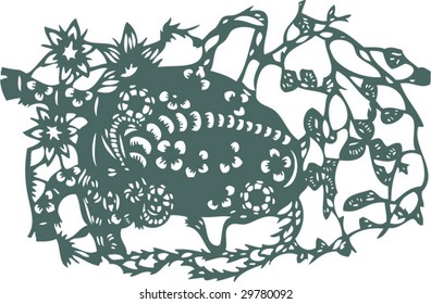 Vector of Artistic Traditional Chinese Pattern
