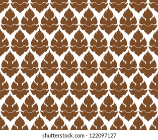 Vector artistic of traditional line thai.