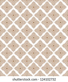 Vector artistic of traditional line thai.