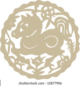 Vector of artistic Zodiac Pattern