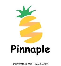 Vector Arts Or Flats Design For Pinapple Fruit