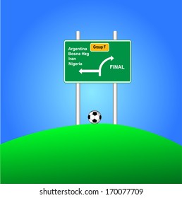 Vector artwork of Brazil group F