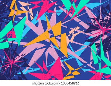 Obra vectorial. Estilo originami. Ilustración abstracta de fondos o presentación. 