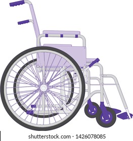 vector artwork of a Self Propelled Wheelchair angle 5