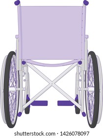 vector artwork of a Self Propelled Wheelchair angle 37