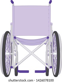 vector artwork of a Self Propelled Wheelchair angle 38