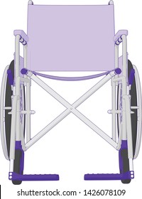 vector artwork of a Self Propelled Wheelchair angle 10
