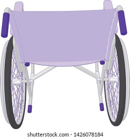 vector artwork of a Self Propelled Wheelchair angle 33