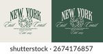 Vector Artwork In Varsity Style, Perfect For T-shirts And Sweatshirts