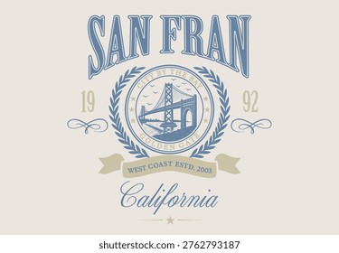 Vector Artwork In Varsity Style, Perfect For T-shirts And Sweatshirts