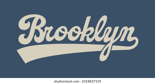  Vector artwork in varsity vintage style.