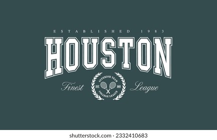 Vector artwork in varsity vintage style, perfect for t-shirts and sweatshirts.