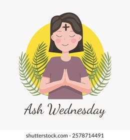 vector ash wednesday background template