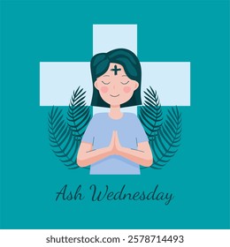 vector ash wednesday background template